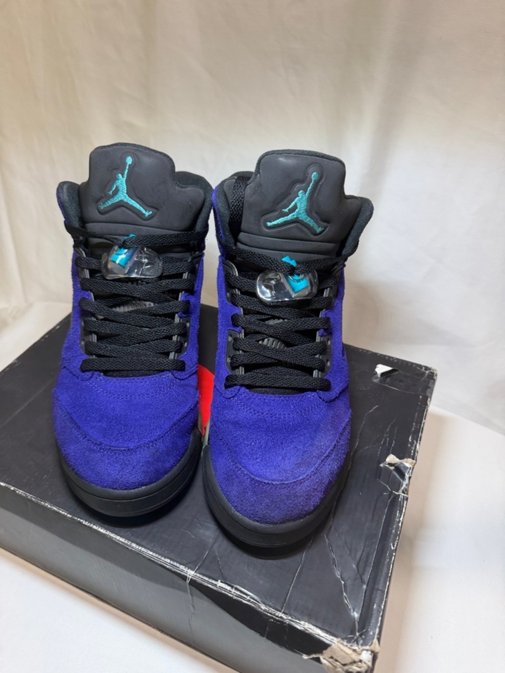 Nike Air Jordan 5 Alternate Grape Purple Suede Retro Sneakers Men’s 8 - Picture 5 of 16